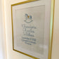 Embroidered Birth Announcement