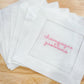 Hemstitch Cocktail Napkins
